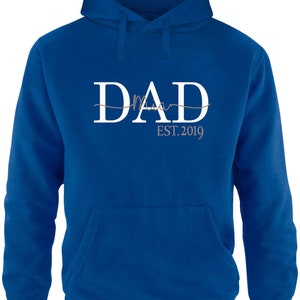 Dad Hoodie / Personalized Gift for the Best Dad Gift for Father's Day / DAD sweater with desired name Royal