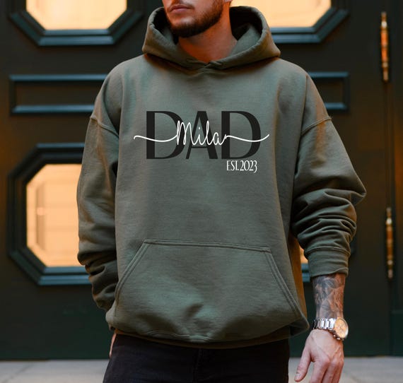 Geschenk Dad Pullover Personalisiert Dad Hoodie Personalisiertes