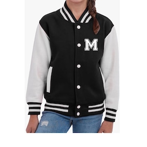 Kids' College Jacket with Initial | Like the 90s | Personalized college jacket with your desired letter or number in a college look