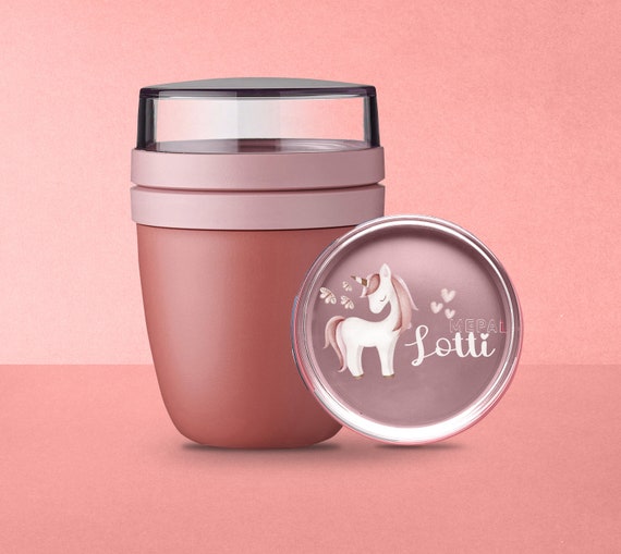 Buy Personalisierter Mepal Lunchpot Mini | Müslibecher Mit Personalisierung Für Schule & Kindergarten | Frühstücksbecher Mit Niedlichem Einhorn Online in India