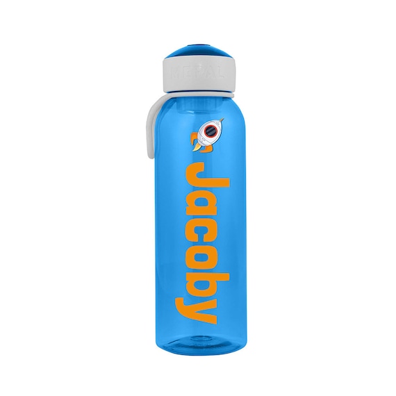 noot Zware vrachtwagen Stoffig Personalized Mepal Pop up Water Bottle for Kindergarten - Etsy