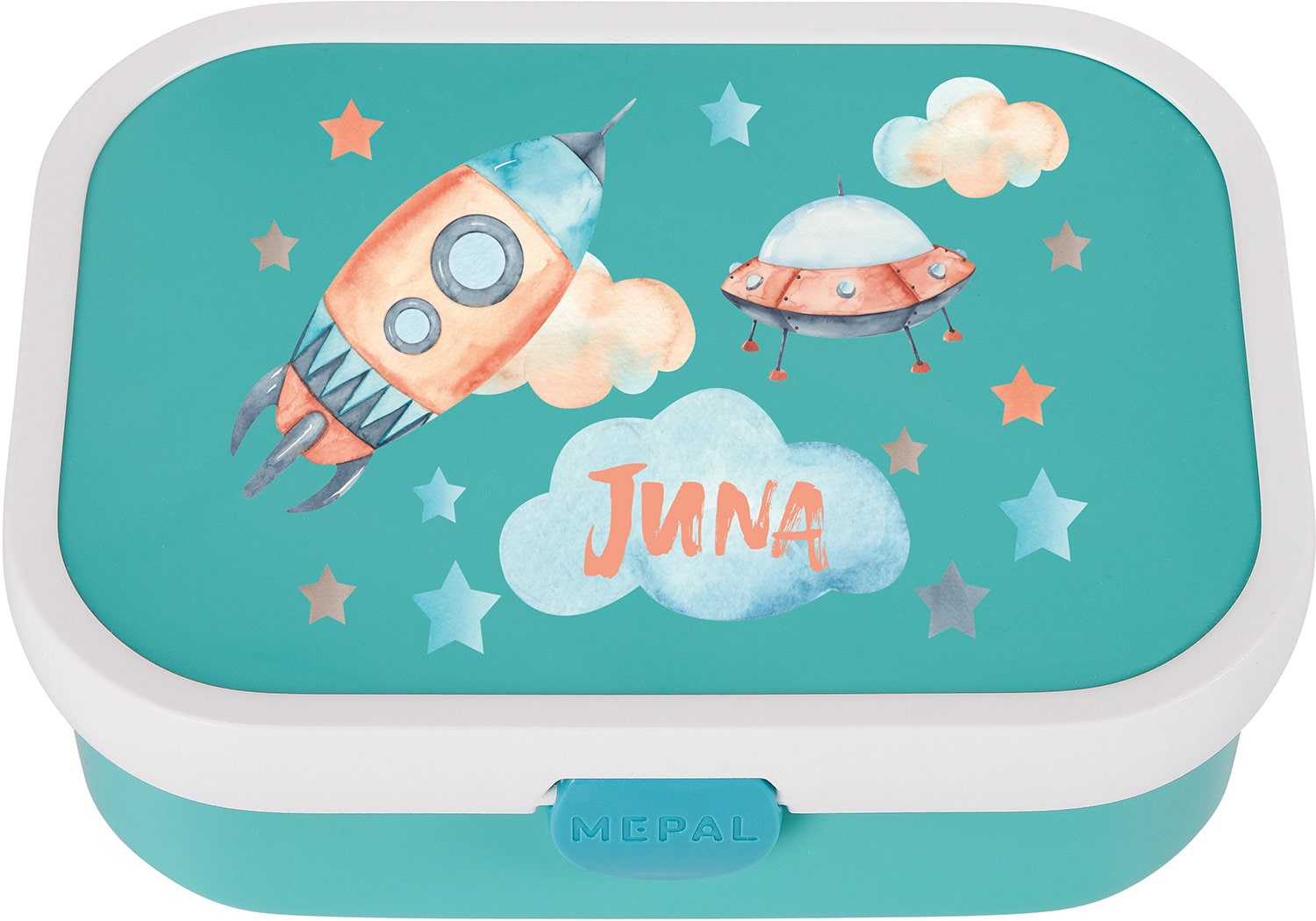 Mepal Lunch Box With Desired Name / Lunch Box With a Cute Ark for Daycare /  Kindergarten or School 