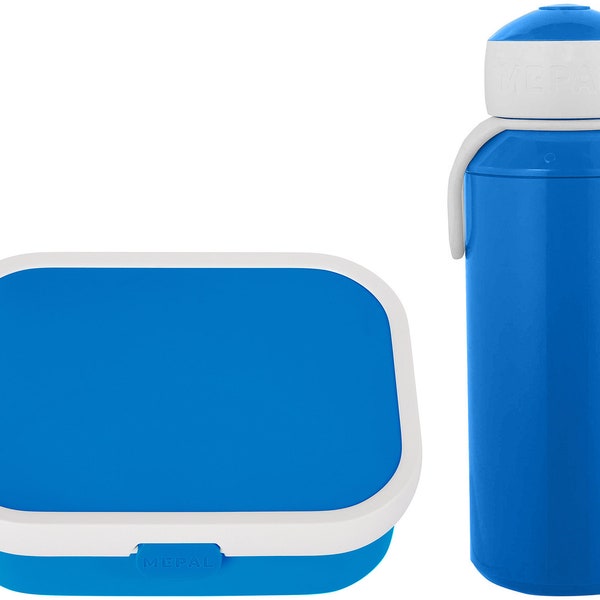 Mepal Brotdose mit Bento Einsatz & Trinkflasche als Set für Kindergarten und Schule | Brotdose mit Fächern | Lunchbox für die Schule