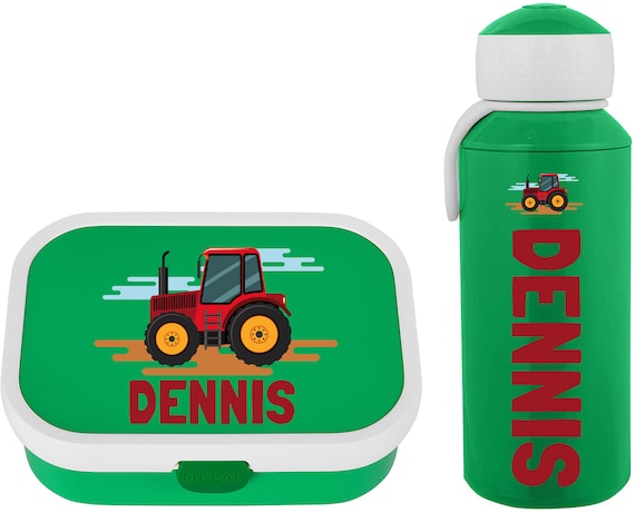 Personalized Mepal Lunch Box & Water Bottle as a Set With 