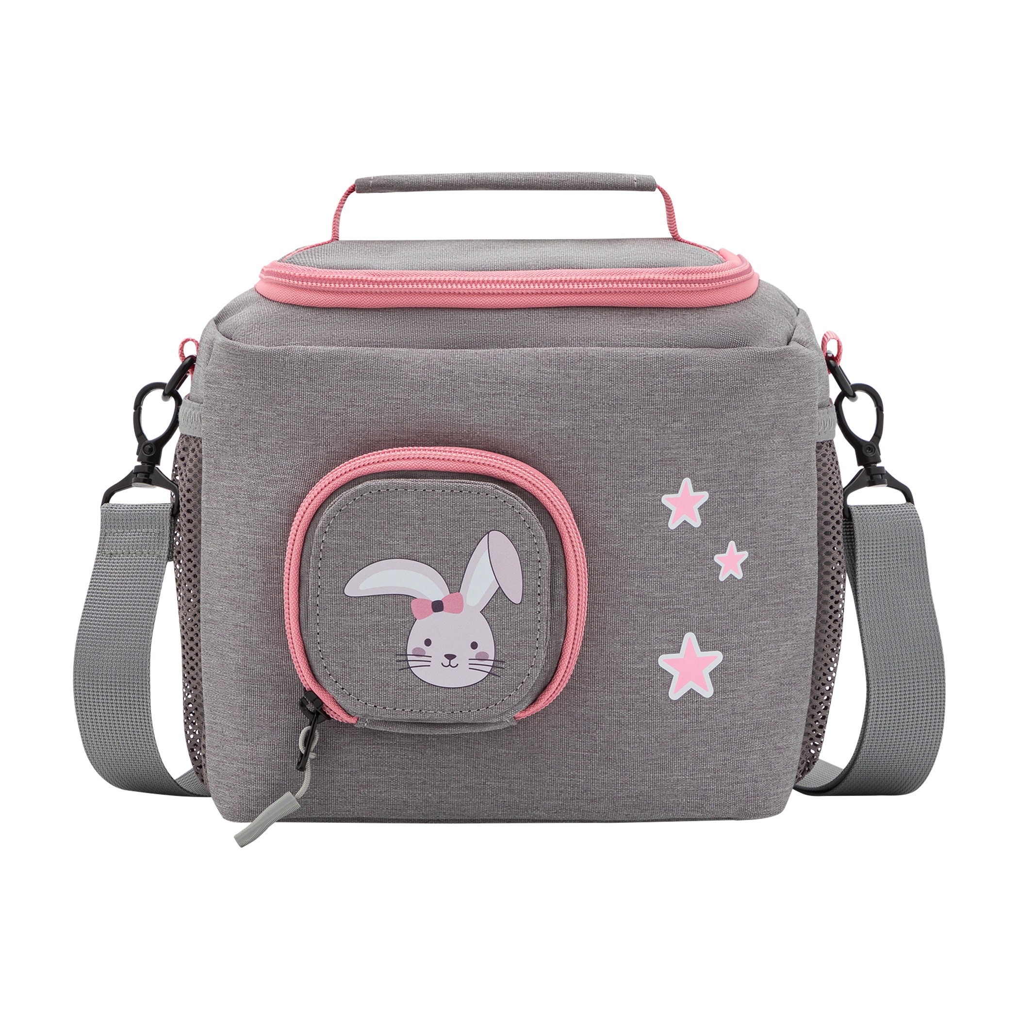 Sac Transport Toniebox KLEINE KEKSE – Dinosaure Gris-Bleu, 24x14x18 Cm – Avec Fenêtre Sonore Et Crochet