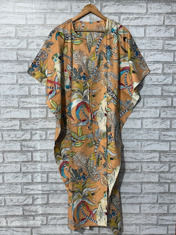 indian tropical fashion dresses Indian Tropical Fashion One Size Fits Most Blue And Green Beach Dress Coverup