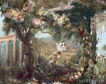Furgonard (dogs) Renter Friendly DIY Removable Wallpaper