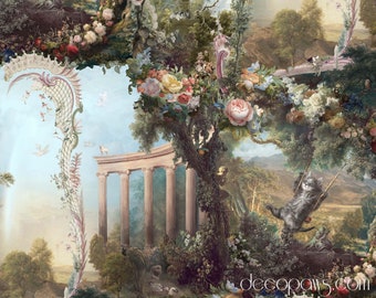 Furgonard (dogs & cats) Renter Friendly DIY Removable Wallpaper