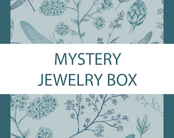 Jewelry mystery box, mystery bundle, lucky dip box, surprise gift, Jewelry, Earrings, Necklace,Unique, Handmade, Epoxy Resin, best gift