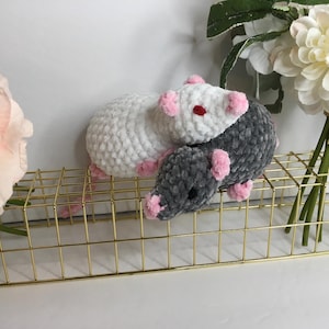 Rat Plushie | Handmade Crochet Rat | Amigurumi Plush Rodent