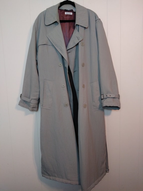 Vintage Giorgio Armani Double Breasted Trench Coat