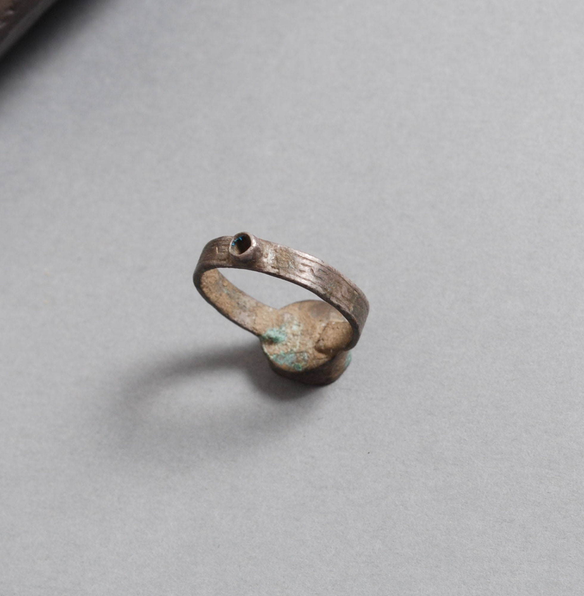 Antique brass bronze ring jewelry original dark patina Etsy