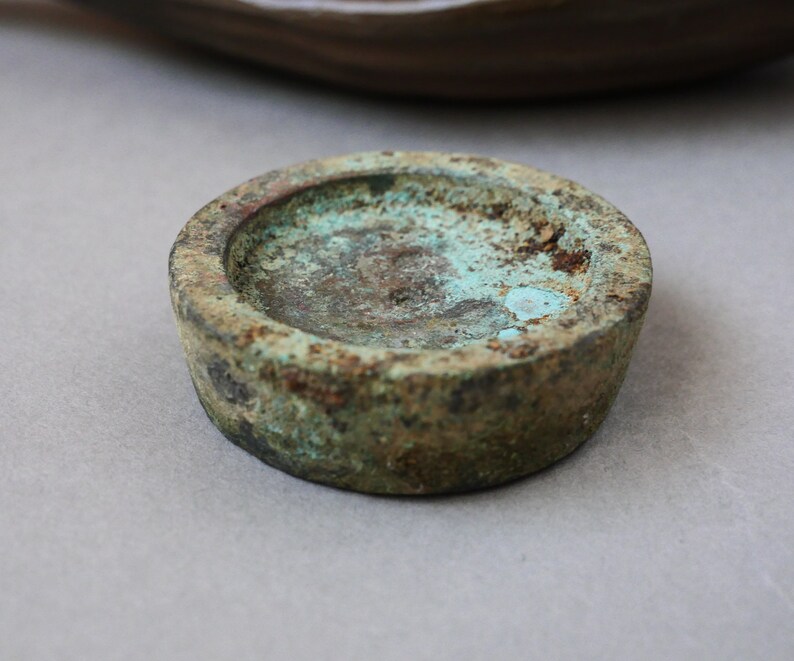 Antique solid brass bronze weighing scales measure mass Etsy