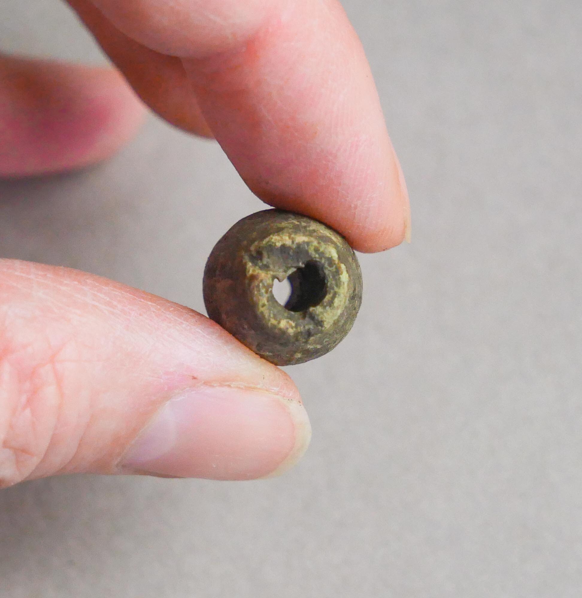 Antique metal bead part of old jewelry original patina Etsy