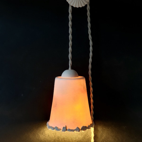Luminaire en porcelaine - L'ECUME DES JOURS (lampe moderne)