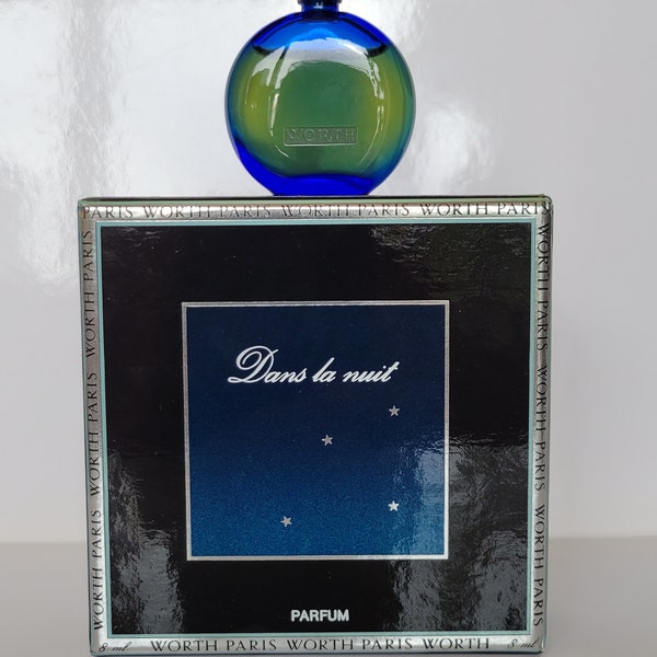 Vintage Worth "Dans la Nuit" 8ml Parfum Splash