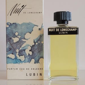 Vintage Lubin "Nuit de Longchamp" 1 2/3oz Eau de Cologne Splash