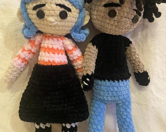Crochet Coraline and Wybie
