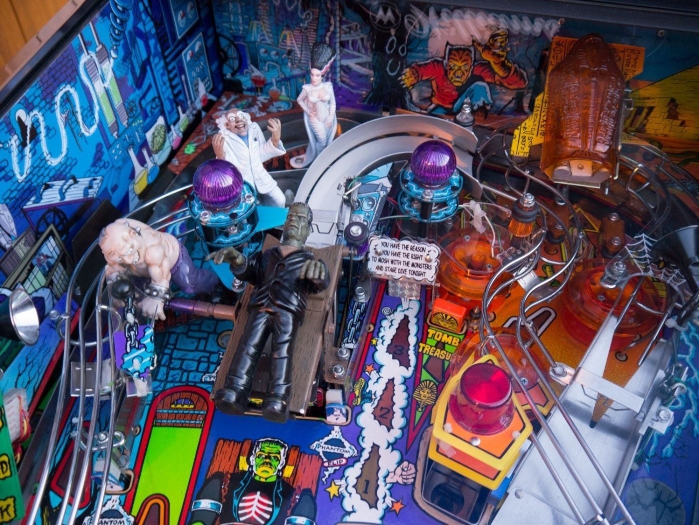 Monster Bash Pinball Custom Side Blade Decals for Playfield Etsy