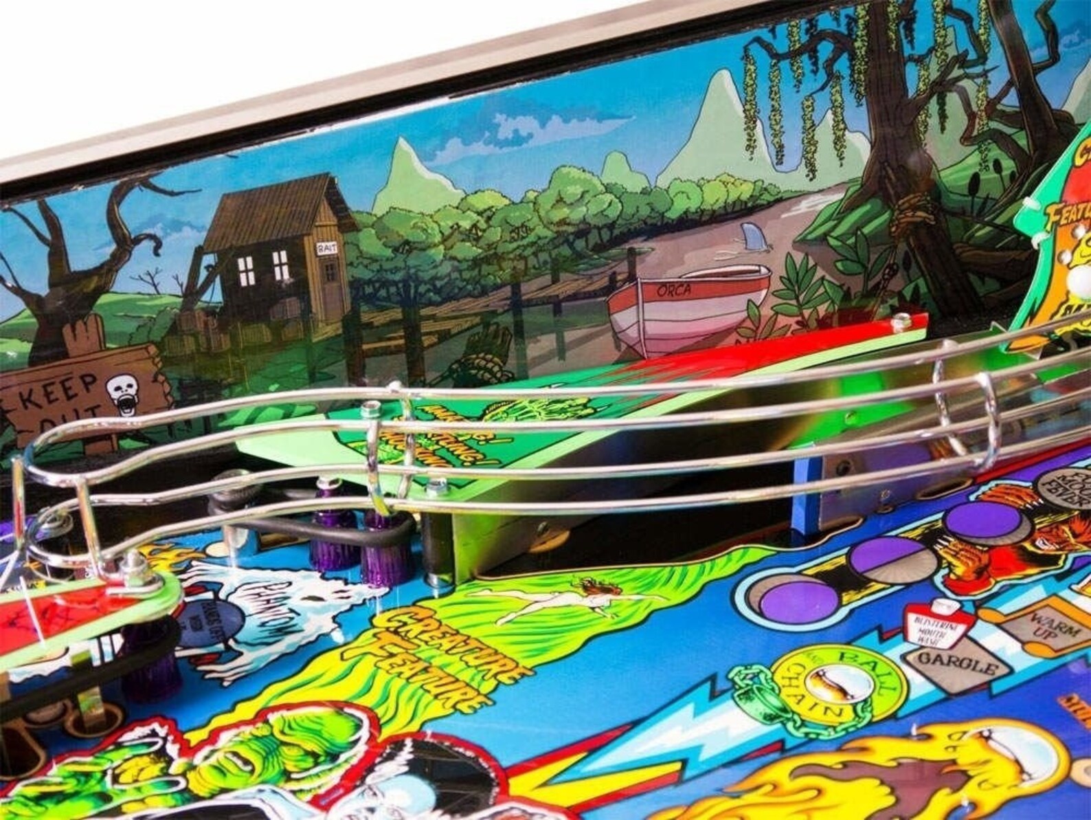 Monster Bash Pinball Custom Side Blade Decals for Playfield Etsy