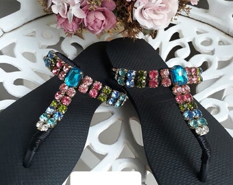 diamante havaianas swarovski