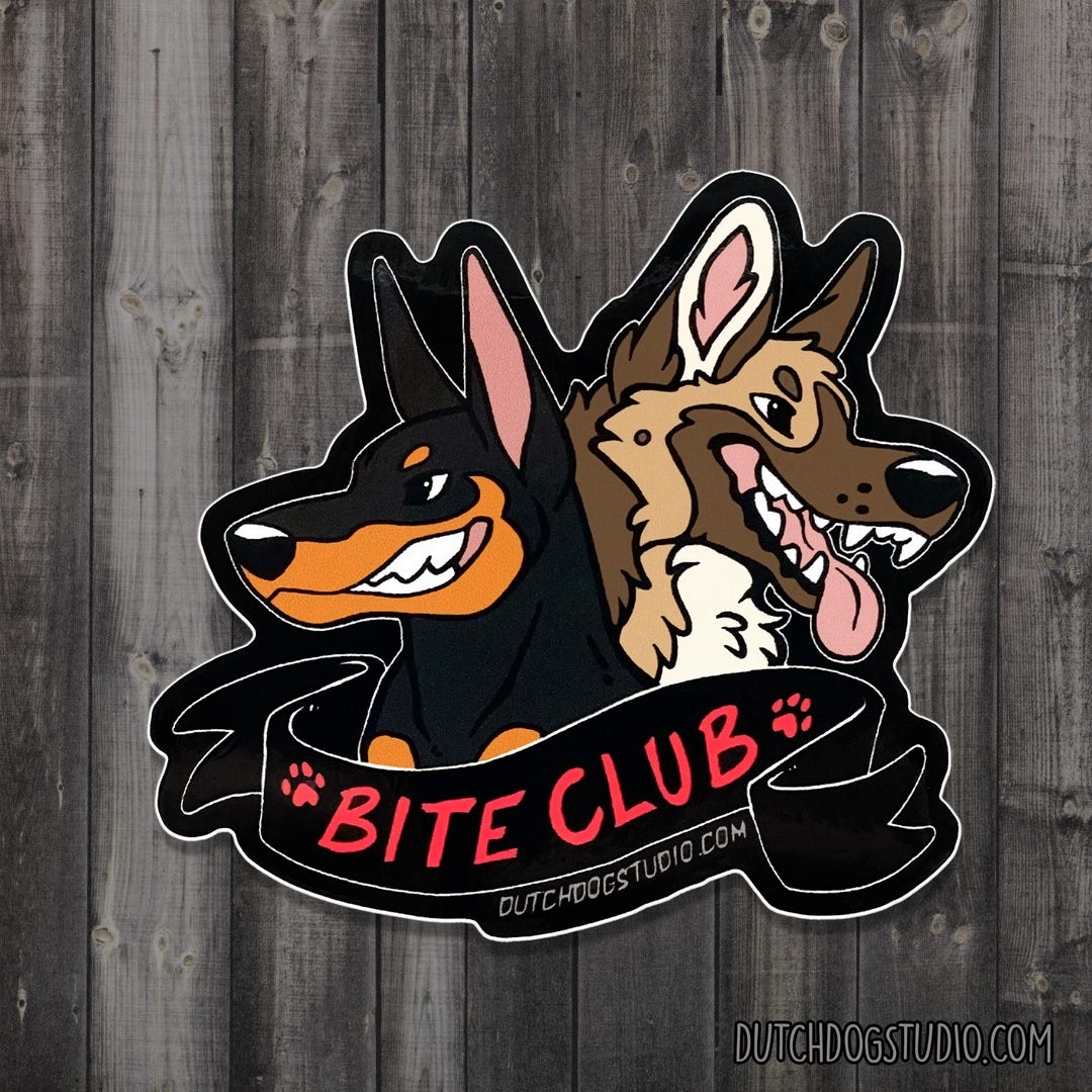 Sticker: Bite Club | Vinyl Sticker - Etsy