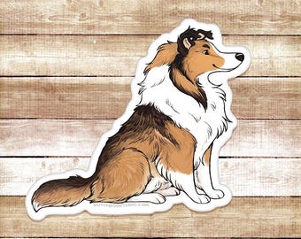 Pegatina: Sheltie Collie / Pegatina de vinilo