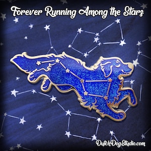 Enamel Pin: Forever Running Among the Stars