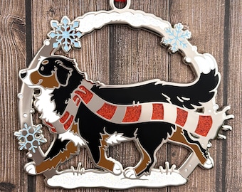 Ornament: Winter Wonderland | Bernese Mountain Dog | Berner|