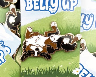 Belly Up Bernese Mountain Dog Enamel Pin