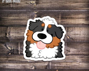 Sticker: Little Silly Berner | Bernese Mountain Dog | Vinyl Sticker
