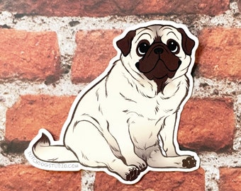 Sticker: Pug | Vinyl Sticker