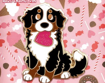 Enamel Pin: Heart Berner | Bernese Mountain Dog