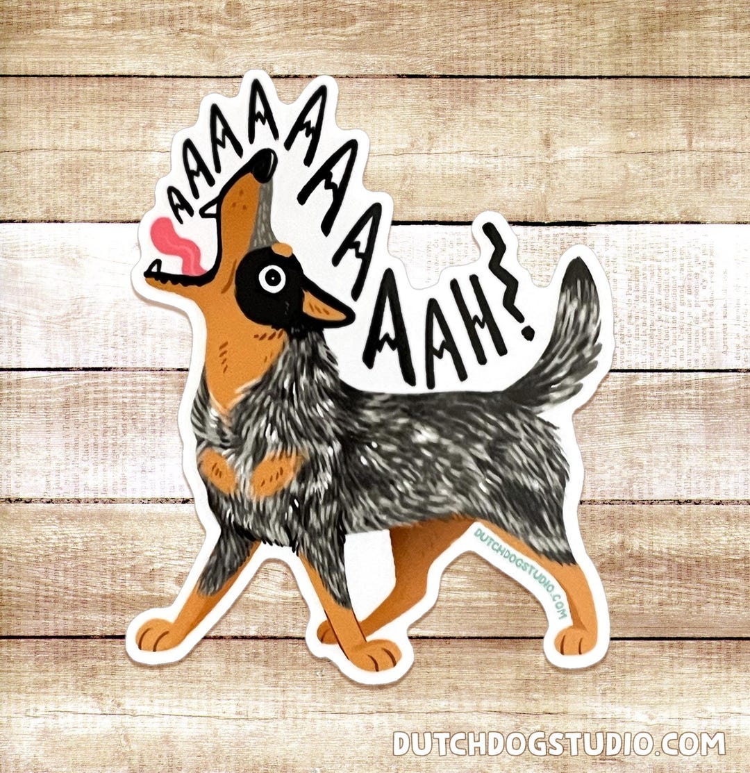 Sticker: AAAH! Blue Heeler
