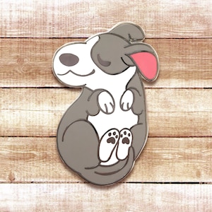 Puppy Bean - Greyhound | Sighthound Windhond | Enamel Pin