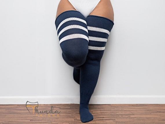 REAL PLUS SIZE Thigh High Socks Extra Long, Thick, Warm, Knee
