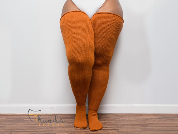 REAL PLUS SIZE Thigh Highs Thunda Thighs Over the Knee Long Socks