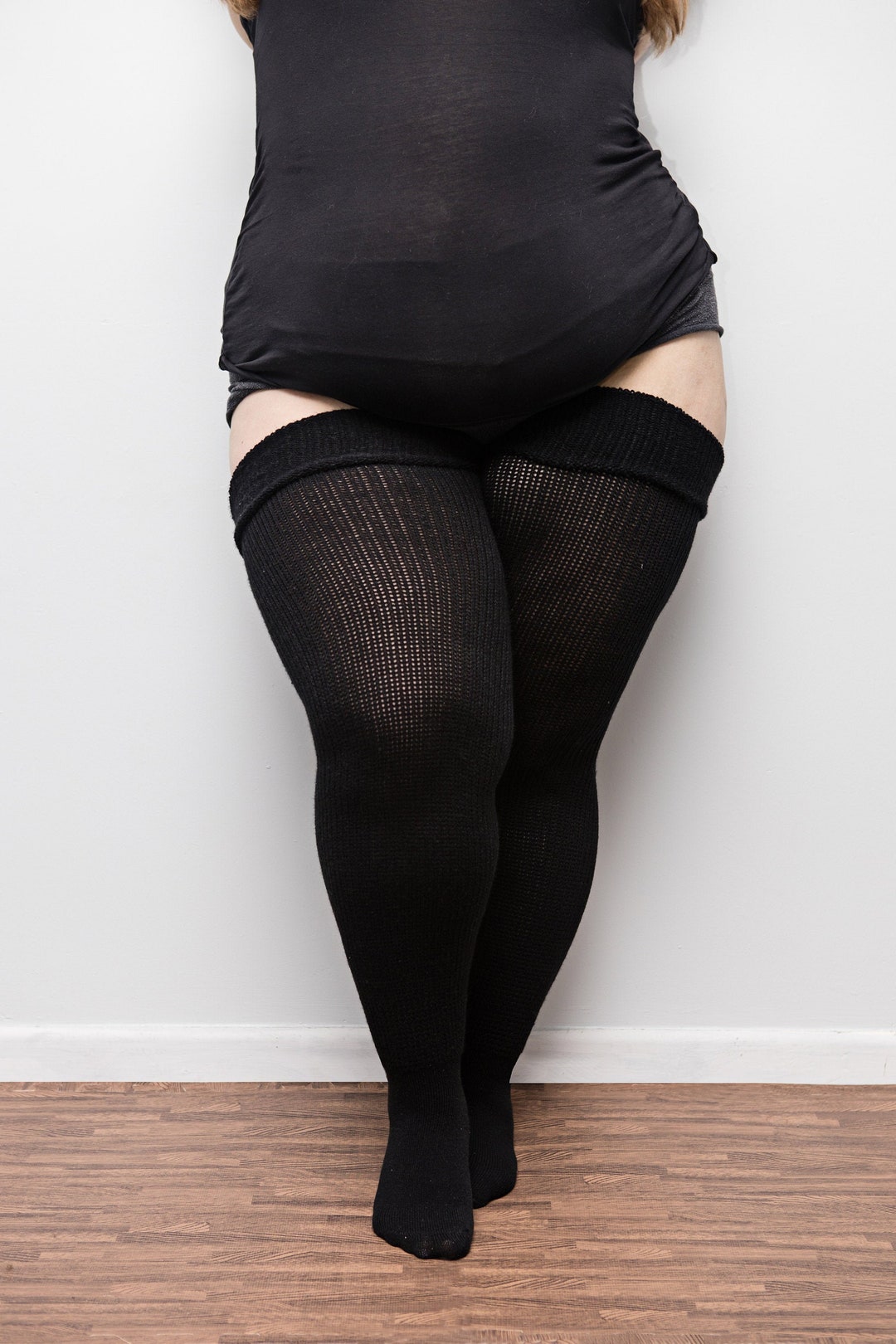 Real Plus Size Thigh Highs Thunda Thighs Over The Knee Long Etsy