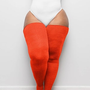 REAL PLUS SIZE Thigh High Socks Long 
