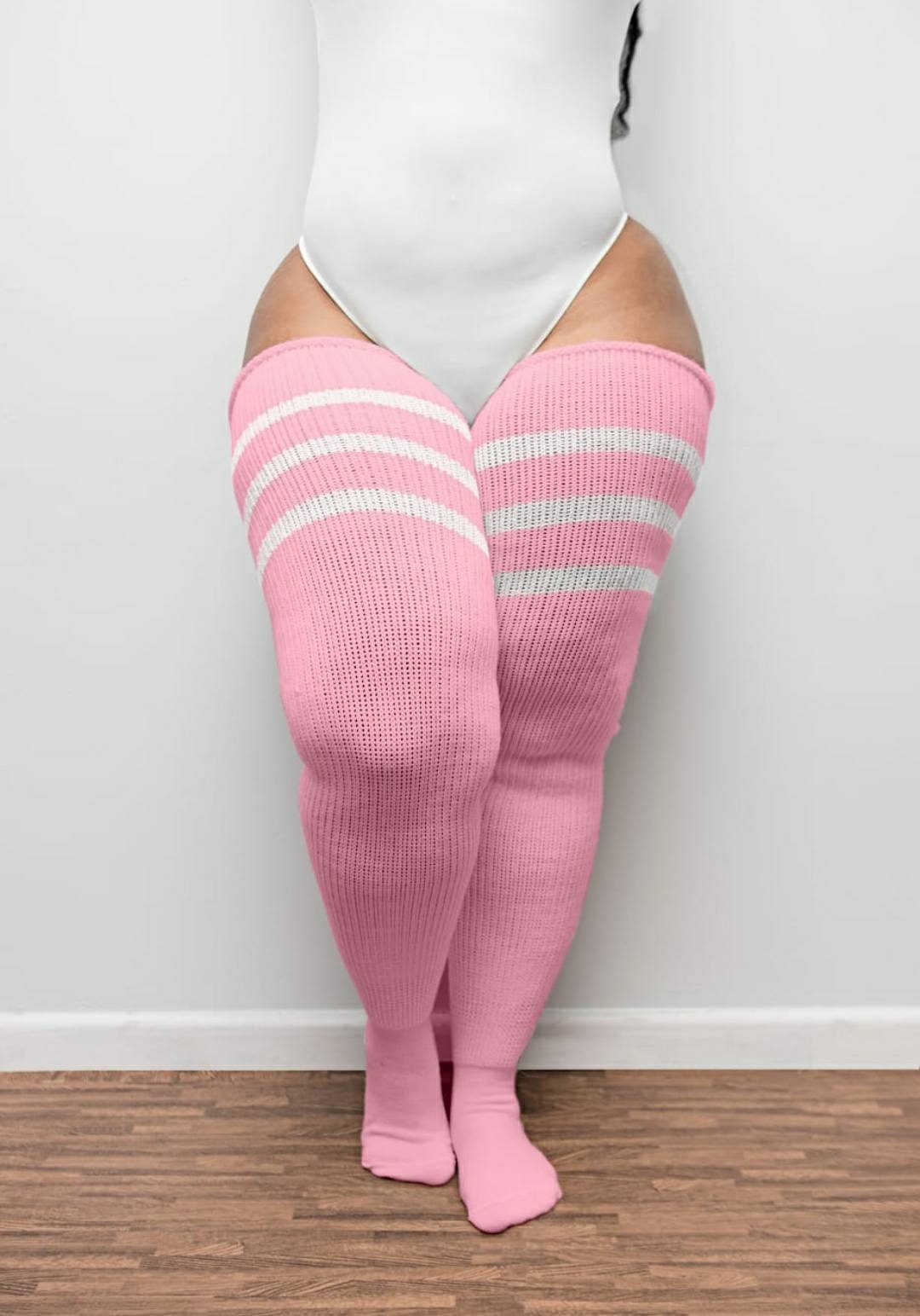 REAL PLUS SIZE Thigh Highs Thunda Thighs Long Knee Socks Etsy UK