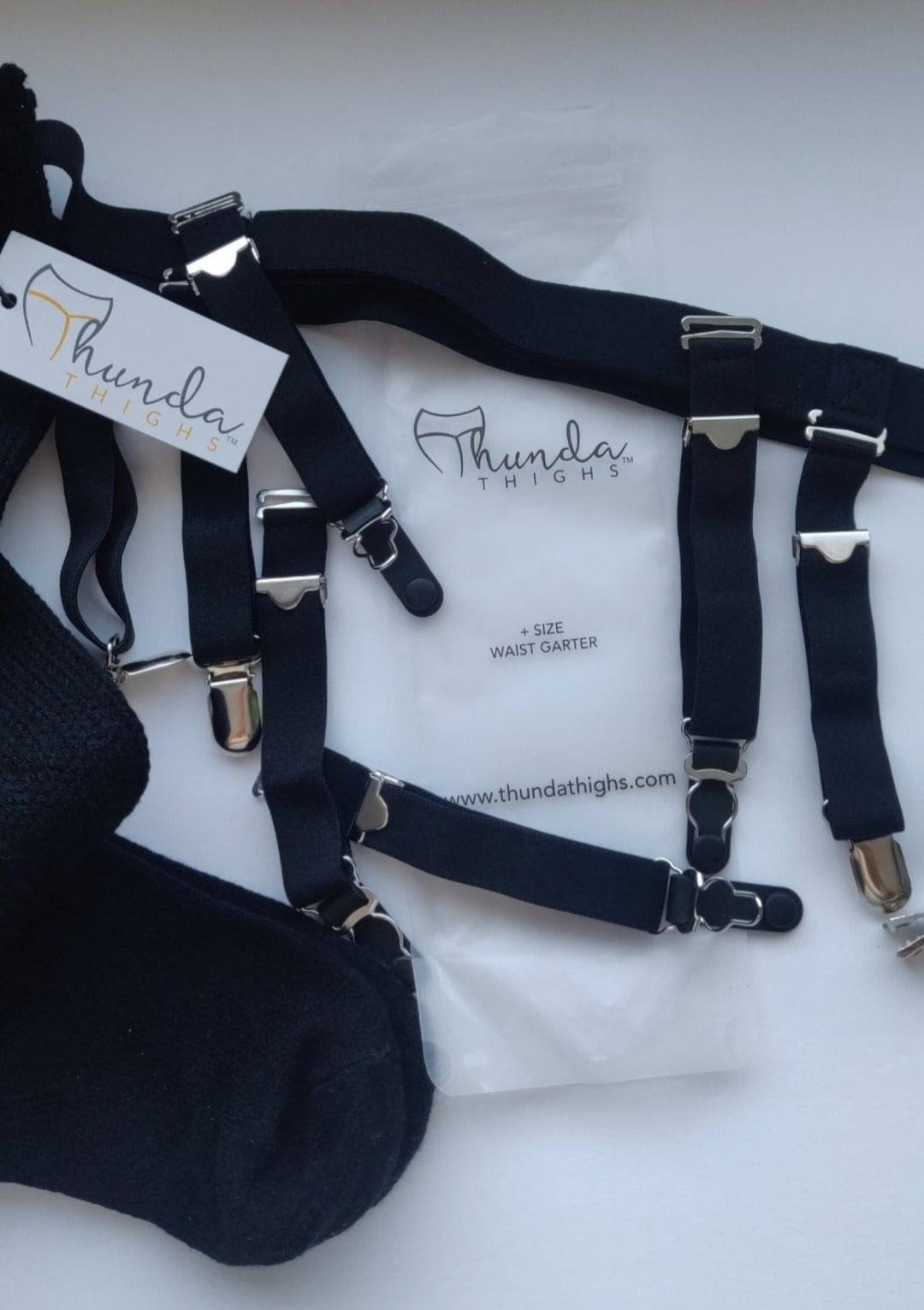 Waist Garter Belt Size for Thighs High Socks. Garter Set Etsy