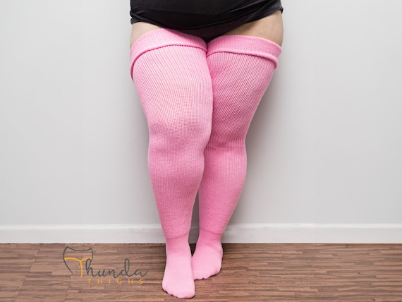 Sexy Stockings Thigh High Stockings Over Knee Socks Stretch Stocking Long  Socks High Socks Sexy Women Tights Socks (Pink A)