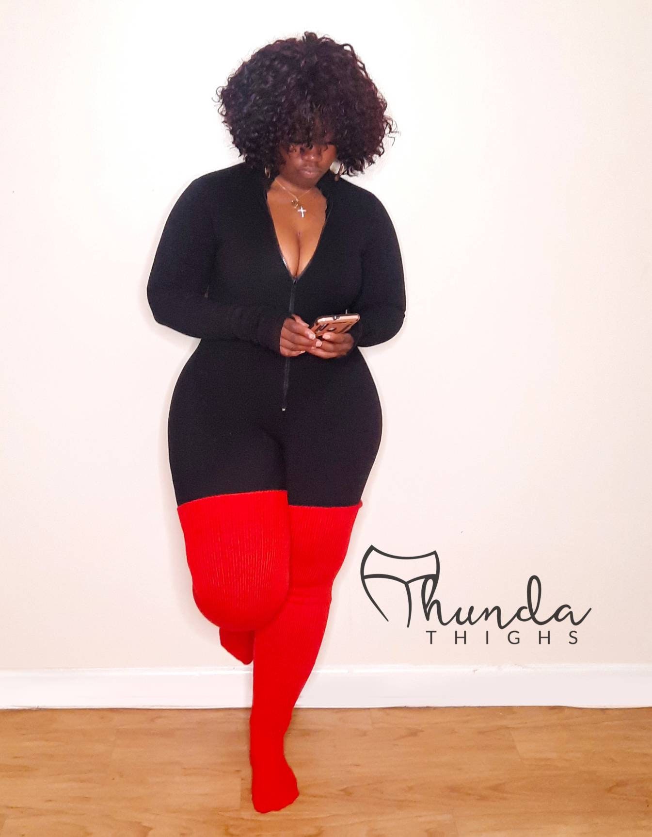REAL PLUS SIZE Thigh Highs Thunda Thighs Over the Knee Long Etsy