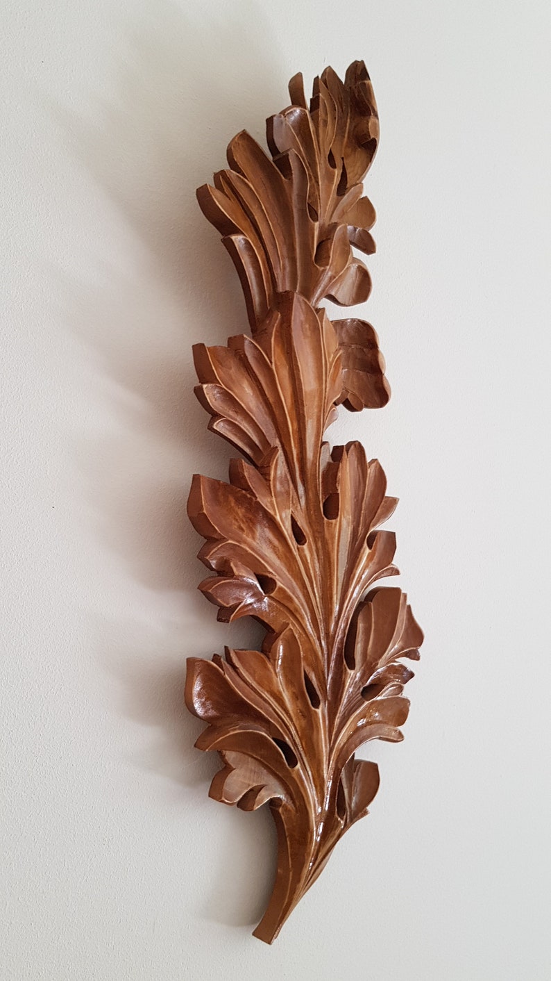 Hand Carved Panel, Acanthus Wood Carving, Carving Wall Panel, Wood Wall