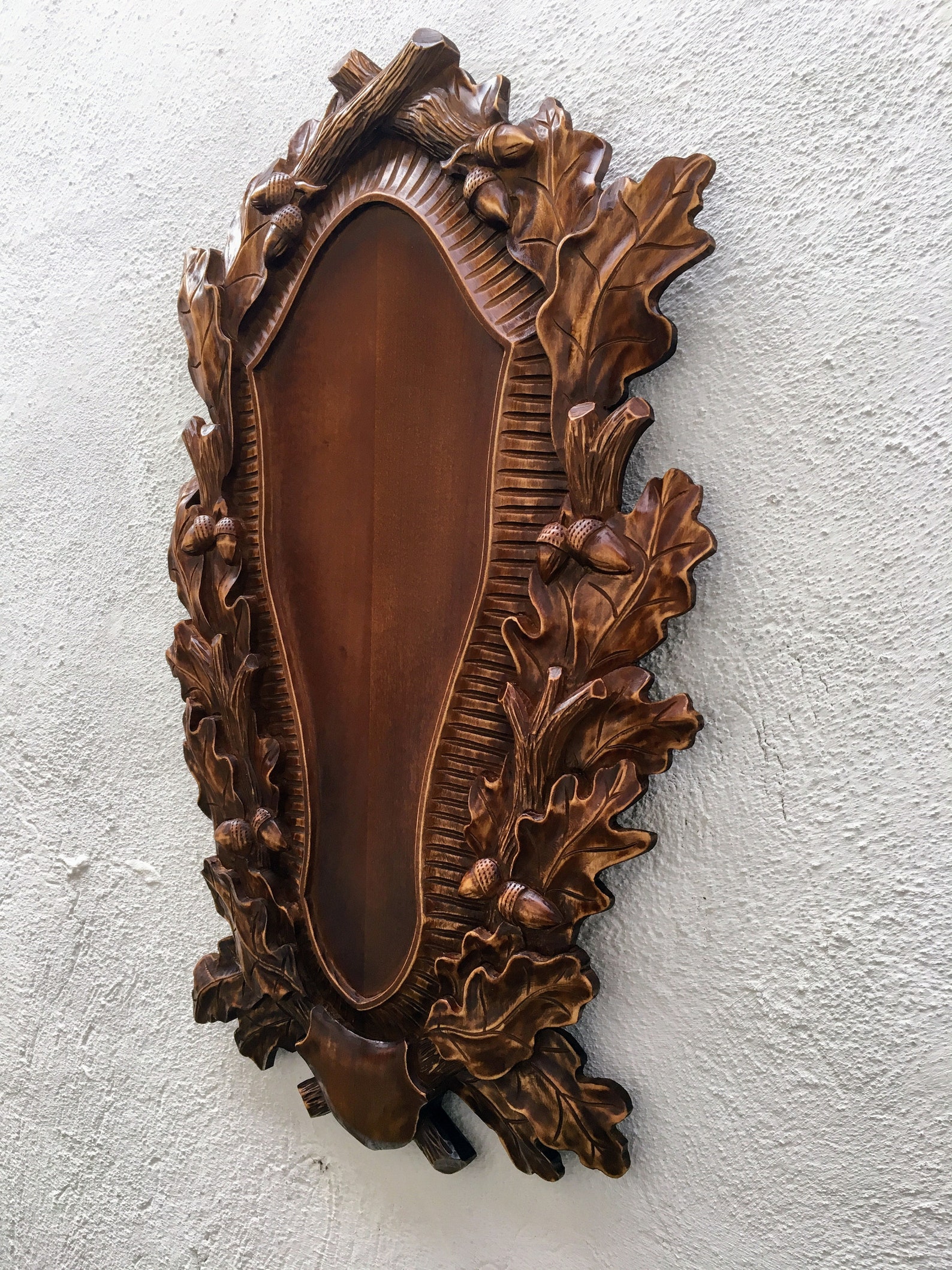 Hand Carved Mount, Taxidermy Plaque, European Mount Plaque,taxidermy