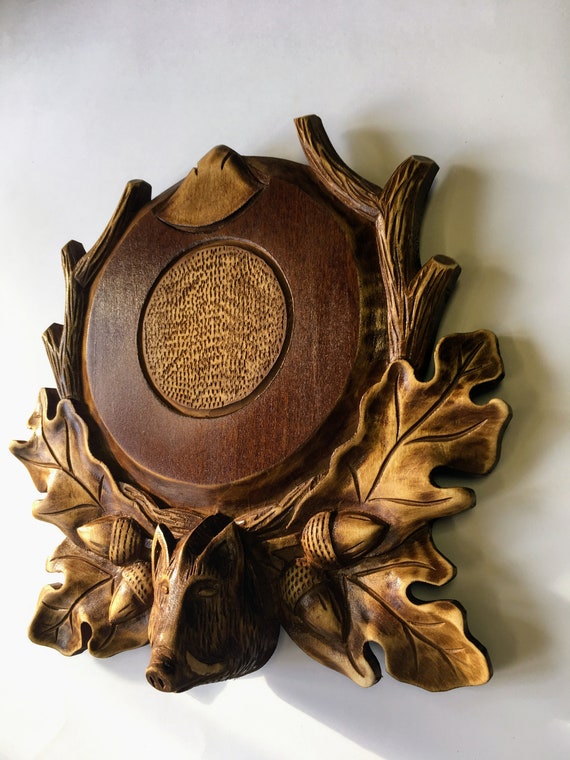 Hand Carved Mount Taxidermy Plaque European Mount Plaque - Etsy