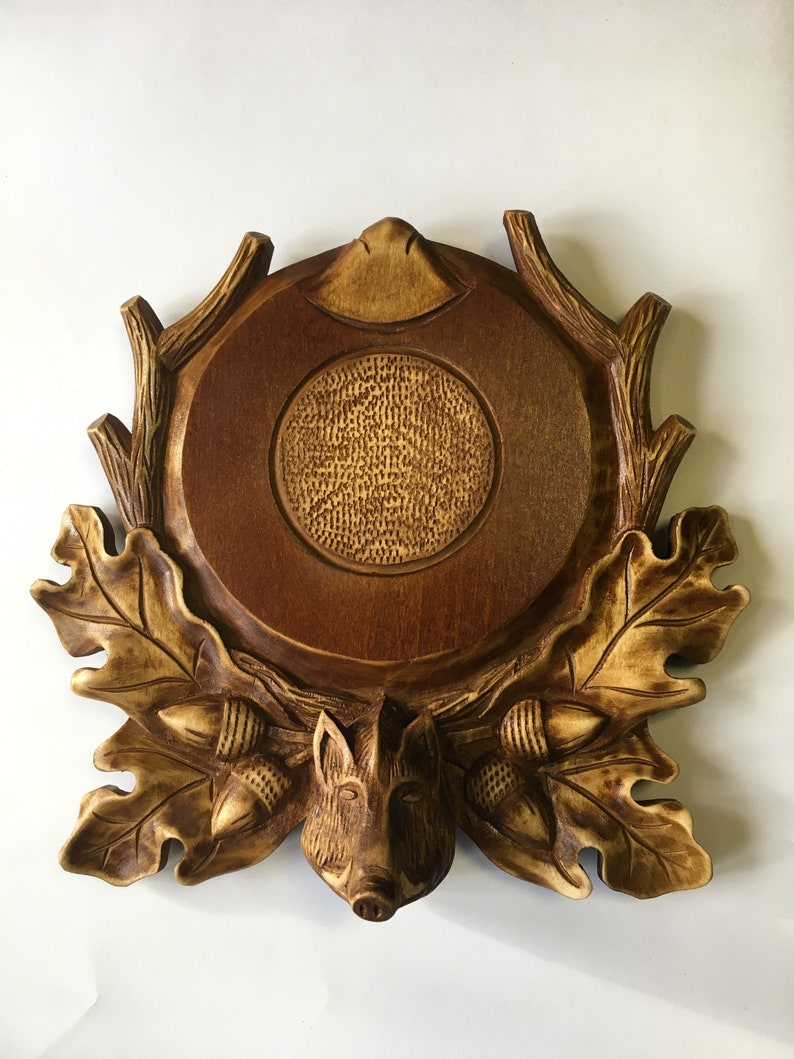 Hand Carved Mount Taxidermy Plaque European Mount Plaque - Etsy