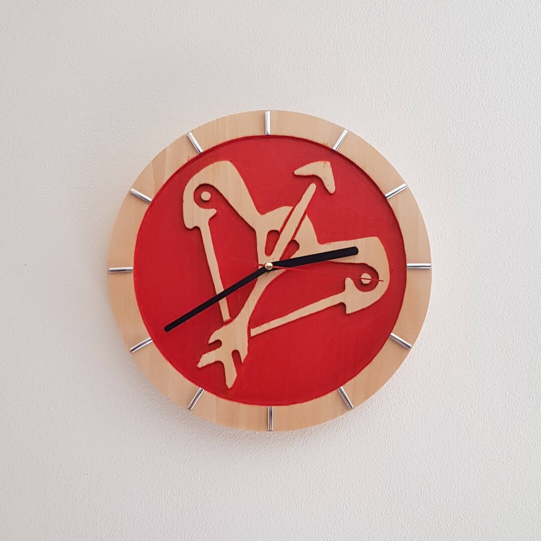 Sagittarius Zodiac Clock Zodiak Sign Wood Wall Clock Etsy