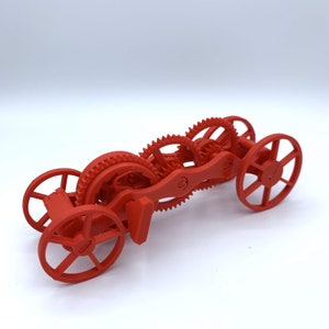 Carro de corda STEM impresso em 3D