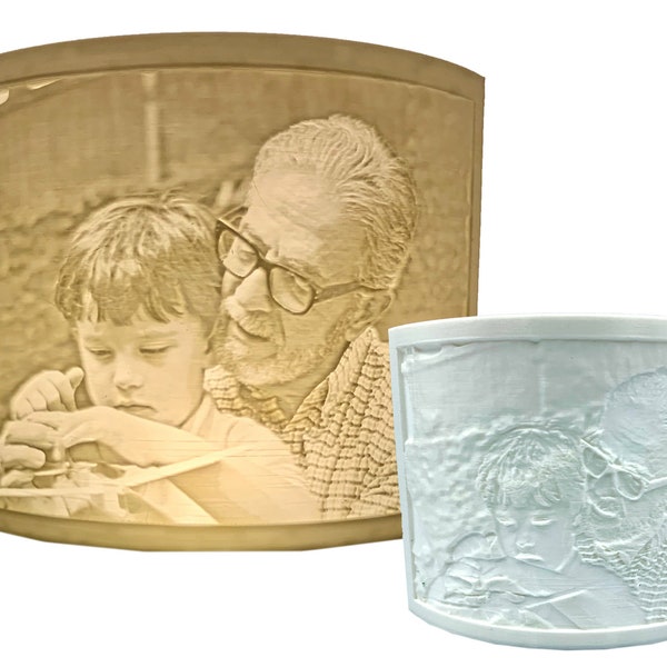 Custom Lithophane Night Lights - Personalized Light, Unique Gift Idea, Mothers Day, Fathers Day, Anniversary, Christmas, Memorabilia